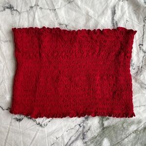 Brandy Melville Smocked Tube Top One Size